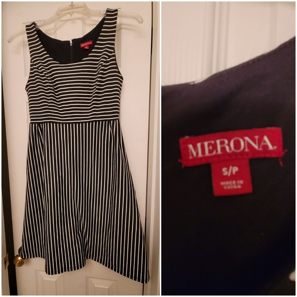 Bundle Only Merona Dress black and white stripe